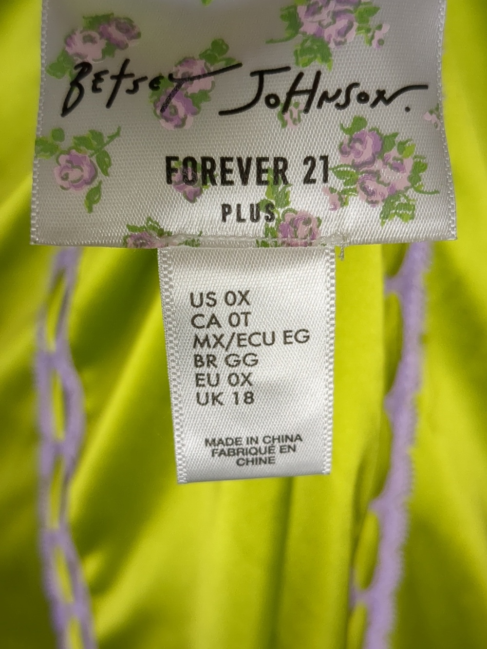 Betsey Johnson X Forever 21 Lime Green Satin Maxi Dress Plus Size - Picture 12 of 15